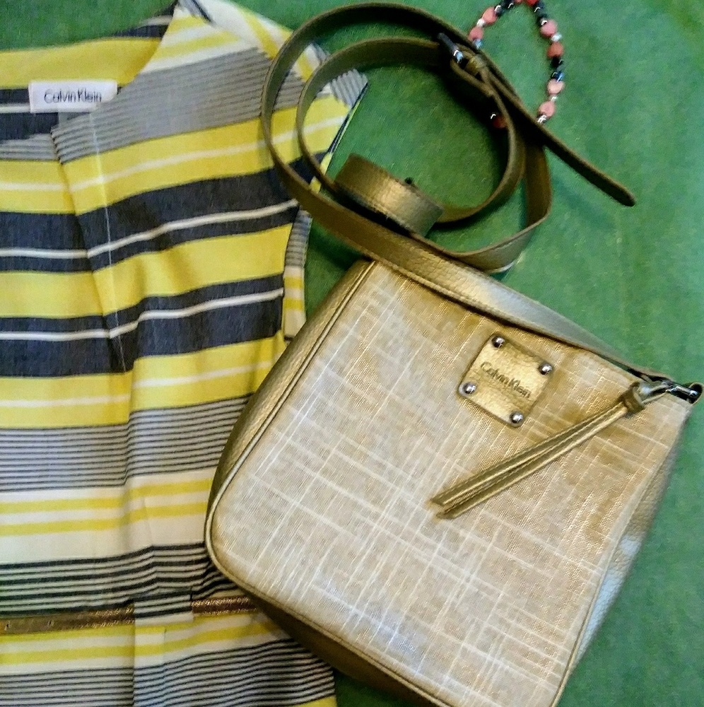 Bronze Calvin Klein purse